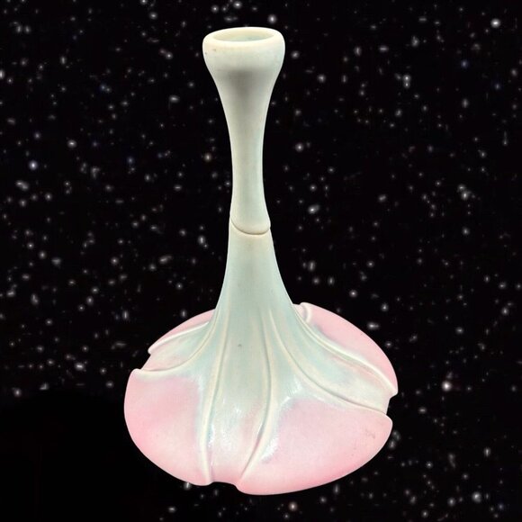 Newman Ceramic Works Lily Pad Candleholder Beautiful Vintage Art Nouveau - Picture 7 of 7